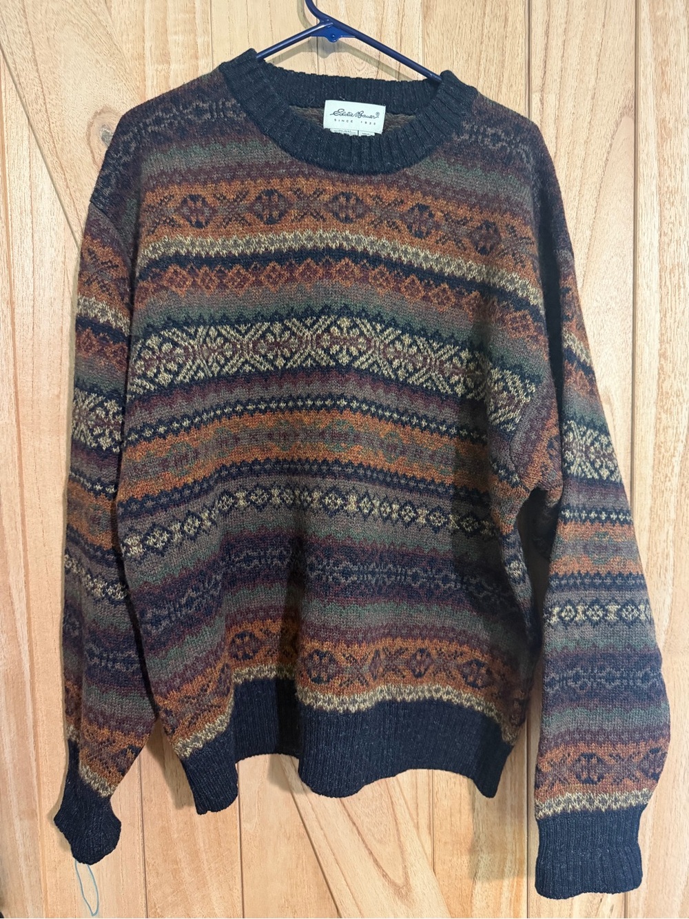 Vintage 90's Eddie Bauer Men's 100% Wool Sweater XL